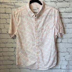 Goodfellow & Co Men's Light Pink Floral Button Down Shirt
